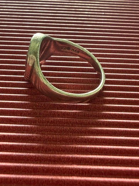 Anelli: Ring 925 Silber hexagon design Grosse 53/54 – Usato da Osco venduto da Electric_Elsie 2