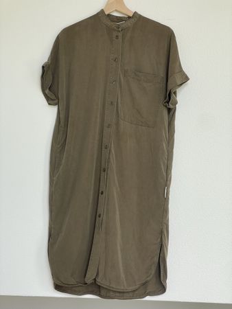 Marc O’Polo Denim Kleid kurzarm khakigrün Grösse S 