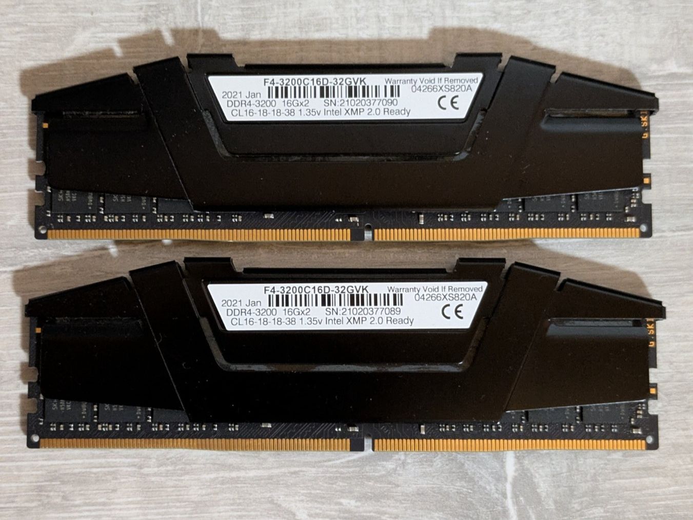 G.Skill Memoria / RAM: DDR4 - 32 Go - 2x16 - 3200C16 - GSkill – Usato da Saillon venduto da Minilu08 1