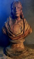 Antike barocke Holz Skulptur
