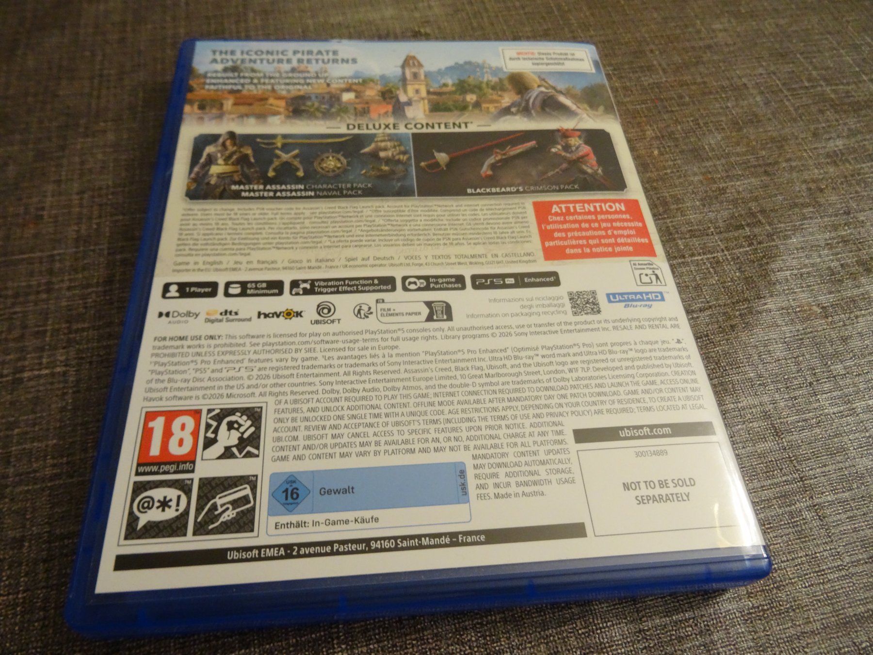 Sony Giochi: Assassin's Creed Black Flag PS5 – Usato da Olten venduto da Disc-Ausverkauf 2
