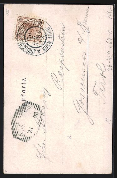 Cartoline postali: Philipp Kramer: Wien, Jubiläums-Ausstel – Usato da Berlin venduto da bartko-reher 1