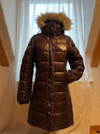 Damen Daunenjacke braun, Grösse S