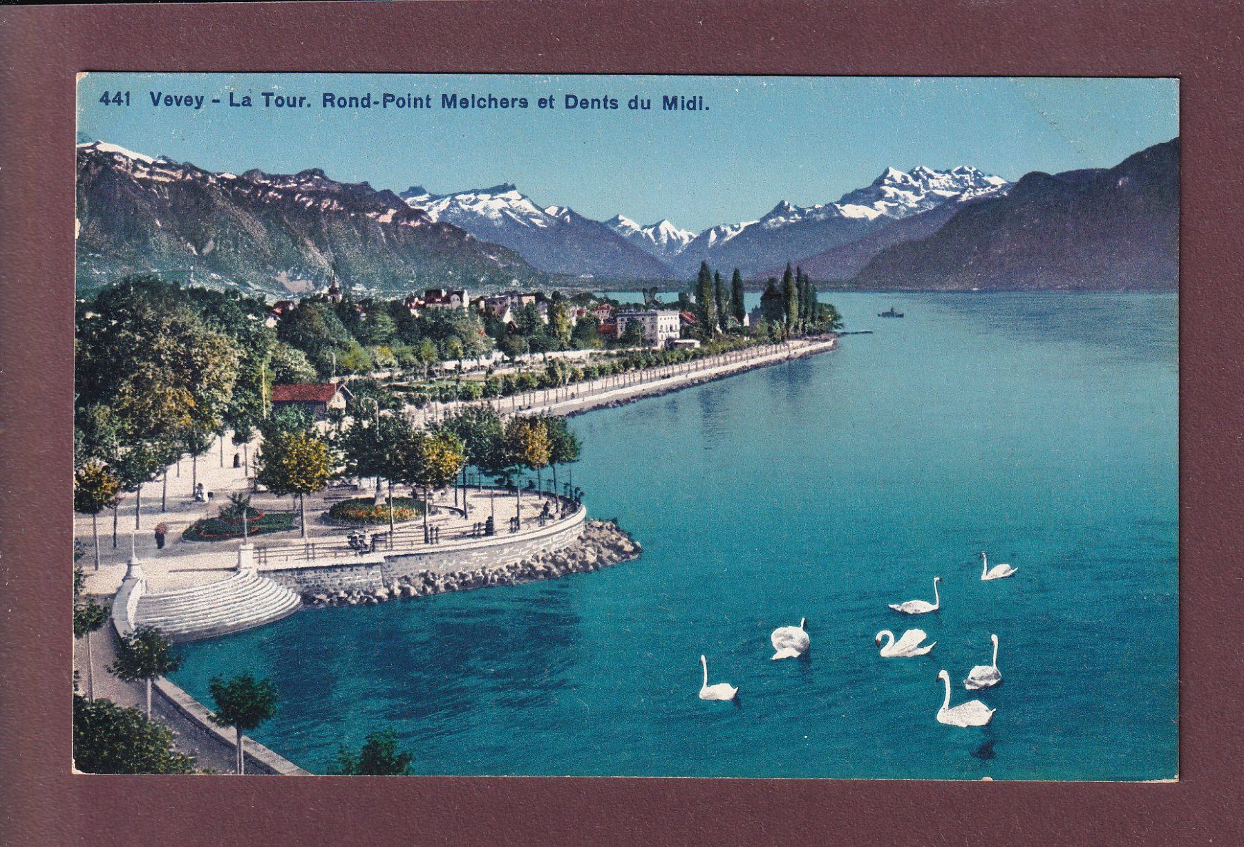Cartoline postali: VEVEY - Rond-Point Melchers – Usato da Pully venduto da nicecards