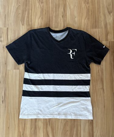 Nike RF Roger Federer T-Shirt Grösse L schwarz/weiss