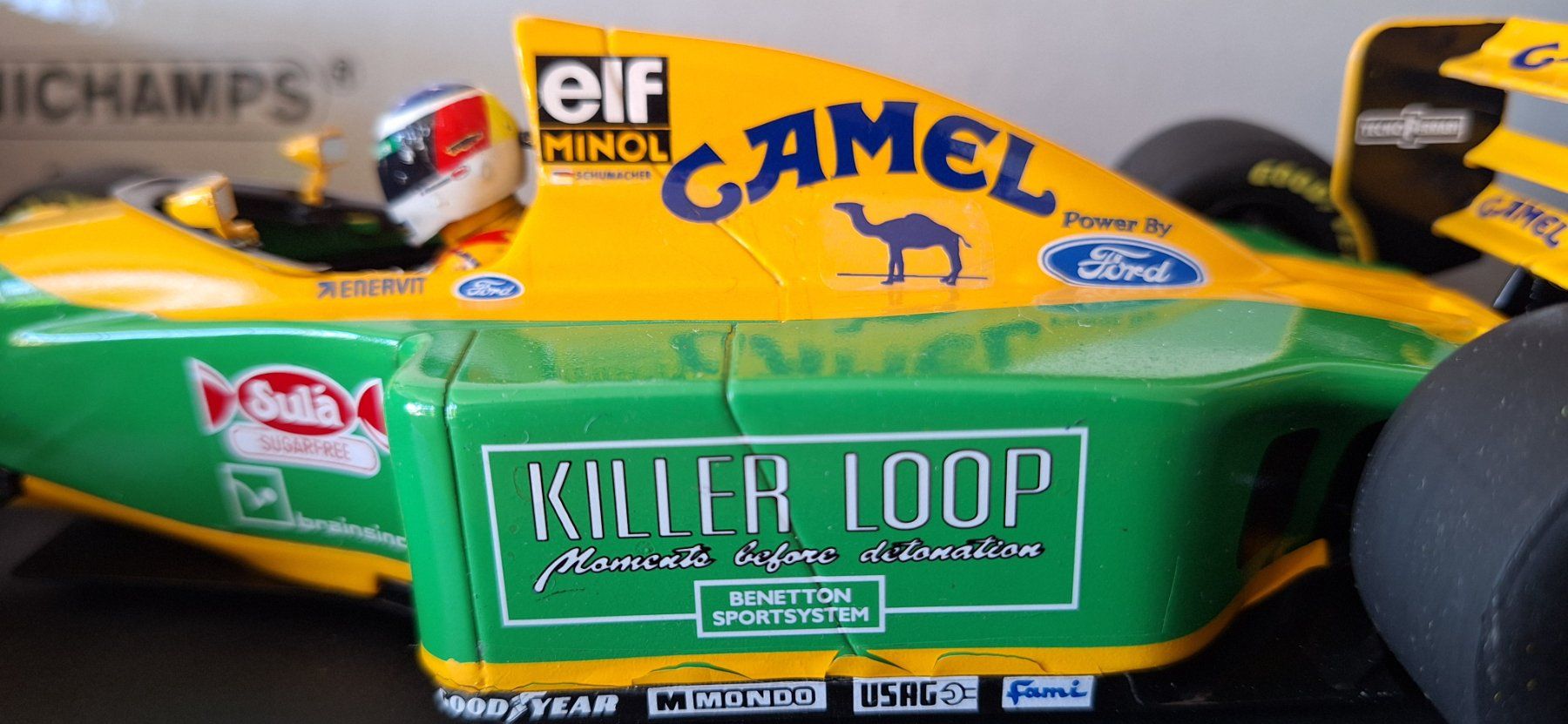 Benetton Modellautos: Benetton B193 F1 Michael Schumacher mit Killer Loop 1:18 – Gebraucht aus Rebstein von Type25 1