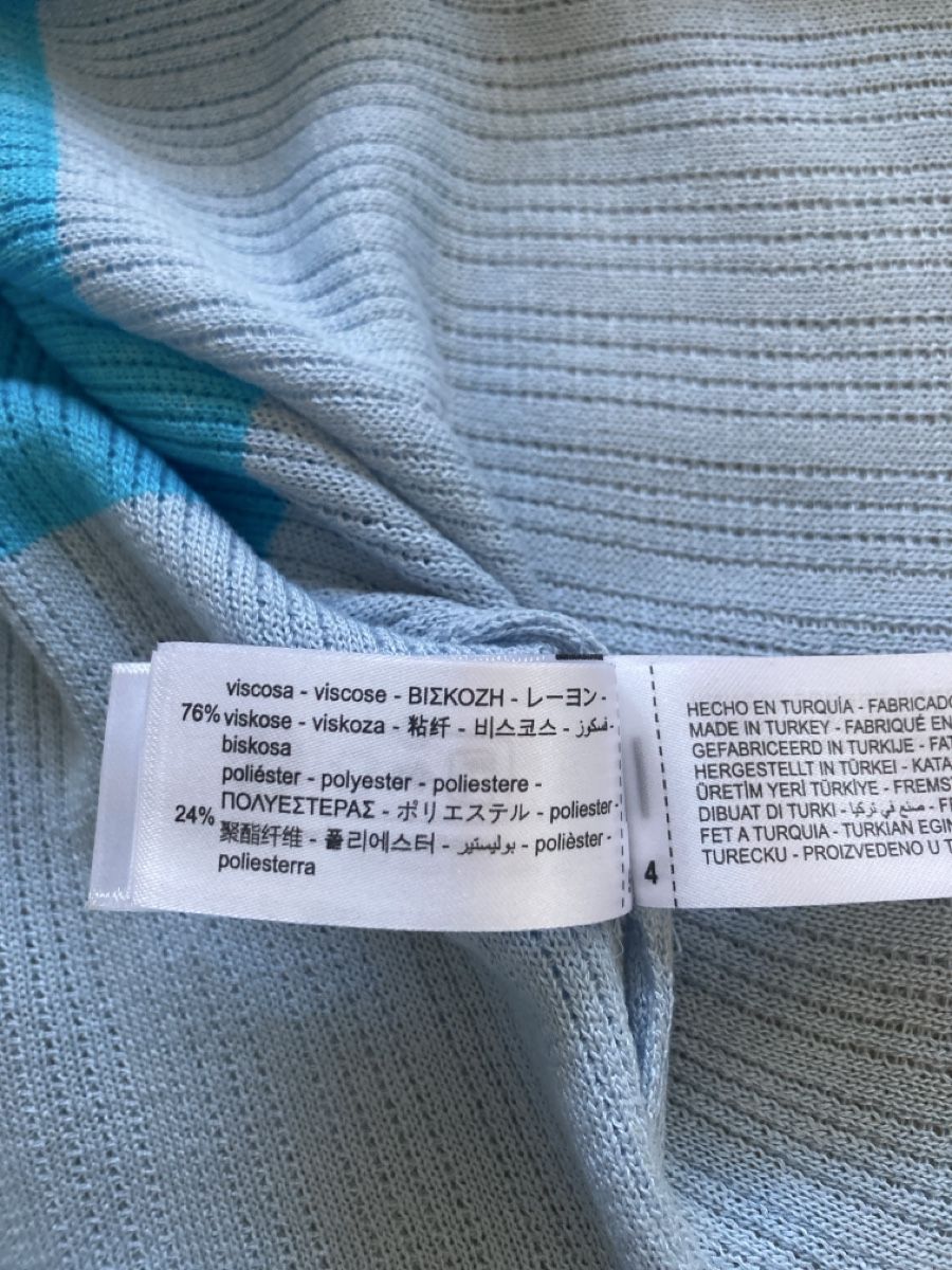 Zara T-shirt: Zara Strickpullover kurzarm blau-grau Grösse M neu – Nuovo (secondo la descrizione) da Frenkendorf venduto da Bleandro 3