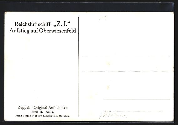 Foto & Poster: München, Zeppelinflug über ein Feld mi – Usato da Berlin venduto da bartko-reher 1