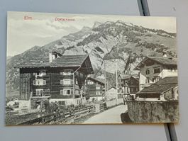 Alte PK / Elm - Dorfstrasse Ausgabe ca. 1910