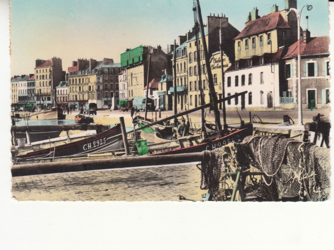 Cartoline postali: Cherbourg 1951, coloriert – Usato da Bürglen TG venduto da StampGraf