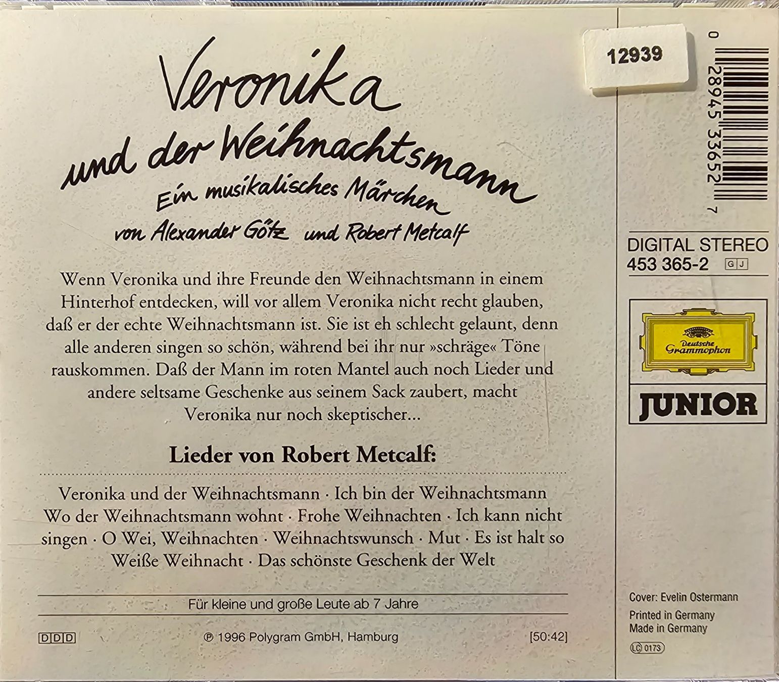 CD: Alexander Götz - Veronika und der Weihnachtsmann – Usato da Wahlen b. Laufen venduto da Cg10 1