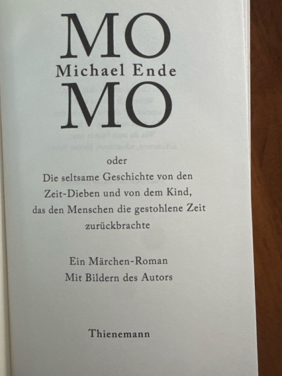 Bücher: Buch Michael Ende Momo Märchen-Roman – Gebraucht aus Hagendorn von KALU27 2