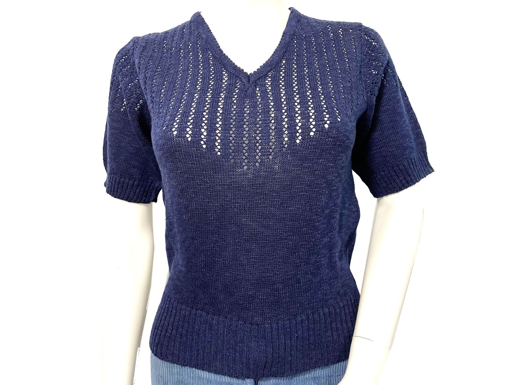 Pullover & Sweatshirts: Pullover Strick Gr. S dunkelblau La Mode jeune Italy 1960s – Neu (gemäss Beschreibung) aus Brüttisellen von Buxus
