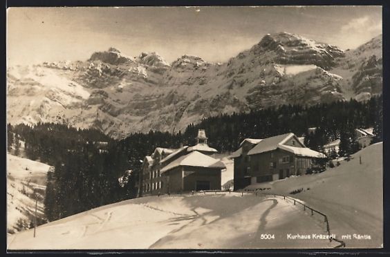 Cartoline postali: Urnäsch, Kräzerli, Kurhaus mit Blick a – Usato da Berlin venduto da bartko-reher
