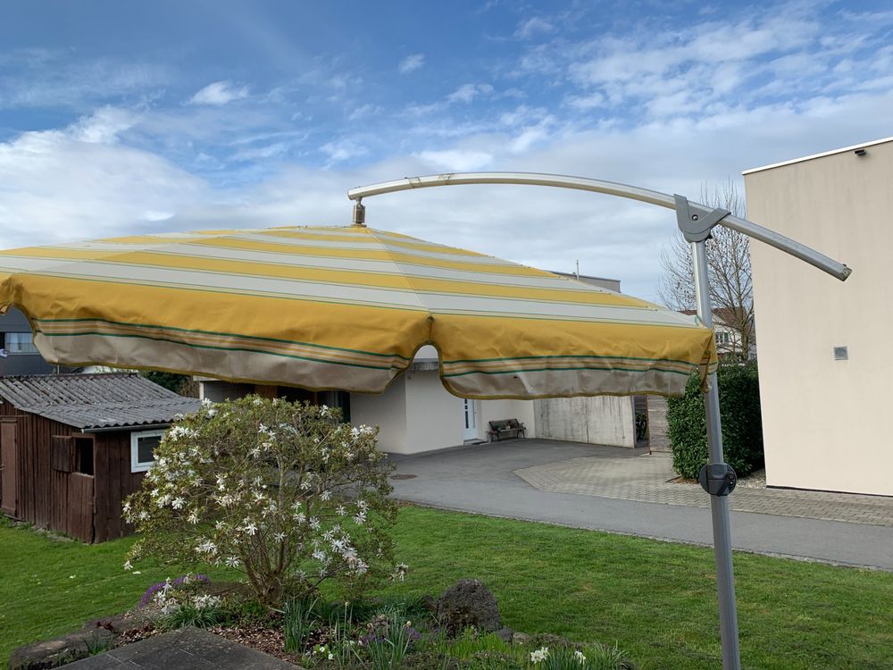 Gebrauchter Glatz Sonnenschrim 3 Meter mit Sockel Kaufen auf Ricardo