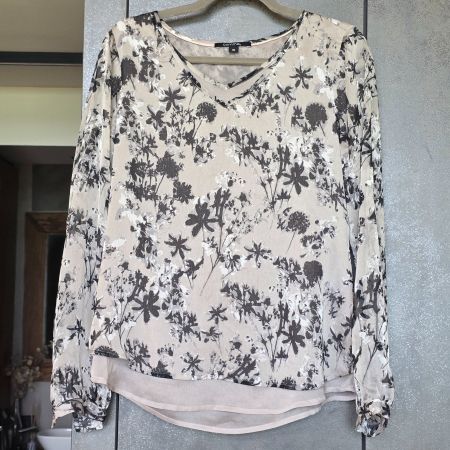 🐸 COMMA BLUSE 36 2 LAGEN BLUMEN OBERTEIL TUNIKA NEUWERTIG