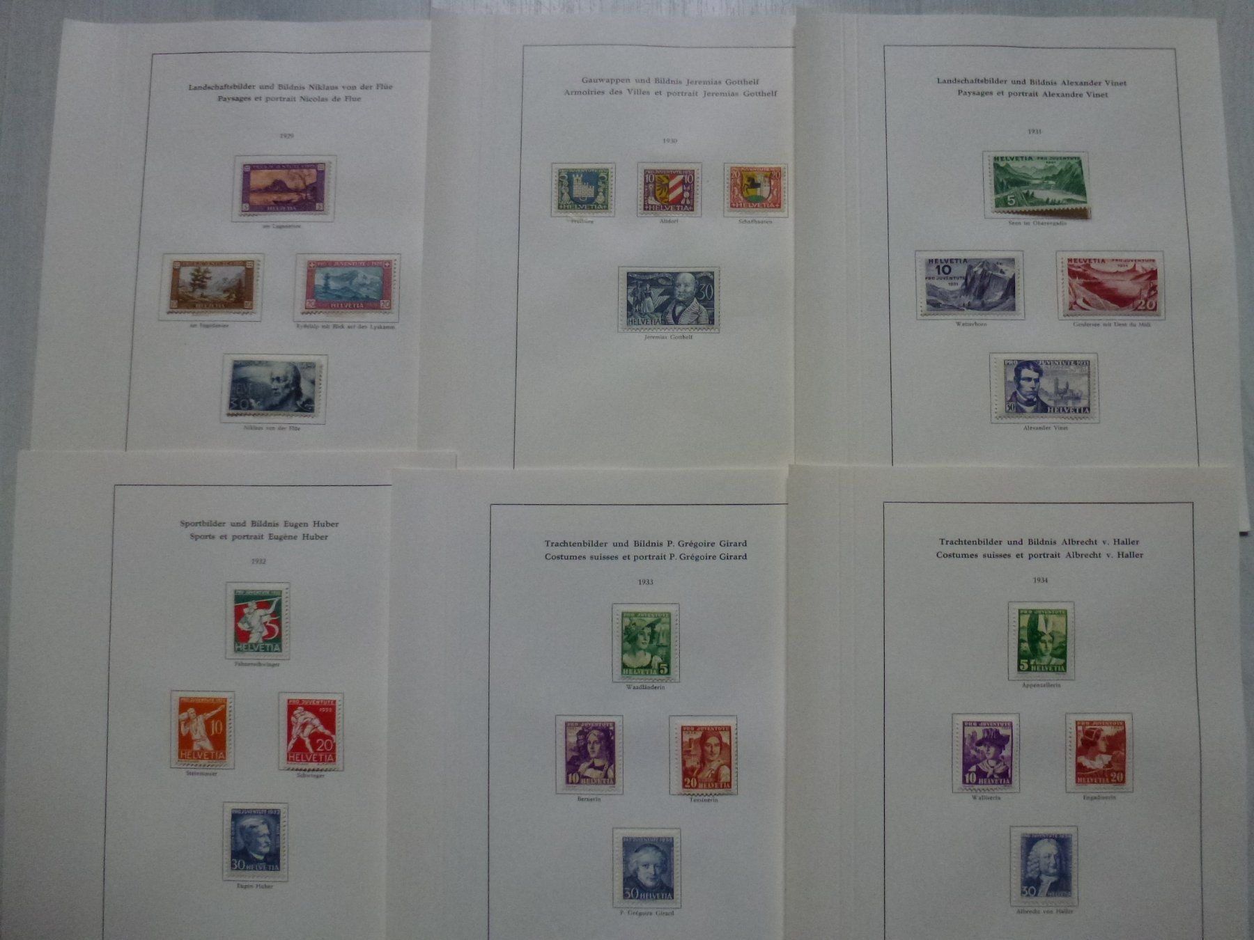 Alle Briefmarken: ++ Pro Juventute Marken ab Vorläufer bis 1963 postfisch – Gebraucht aus Walkringen von Casablanca777 2