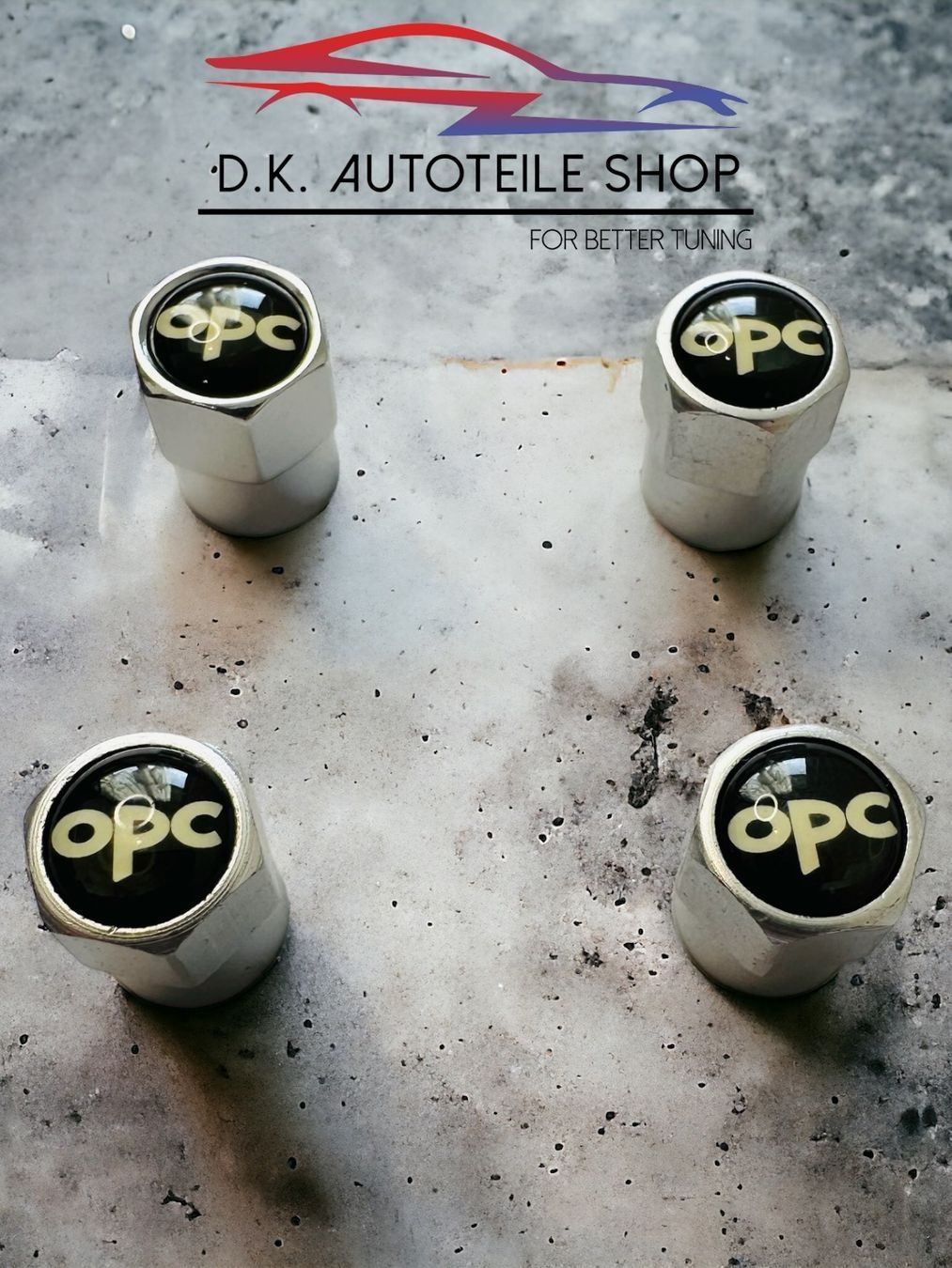 Fiat Tutti pezzi di ricambio auto: Opel OPC Ventilkappe Aluminium 4er-Set Neu – Nuovo e nell'imballaggio originale da Balsthal venduto da D.K.Autoteile6 3