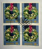 Briefmarken Pro Juventute 1993 - Ausgabetag - bloc de 4