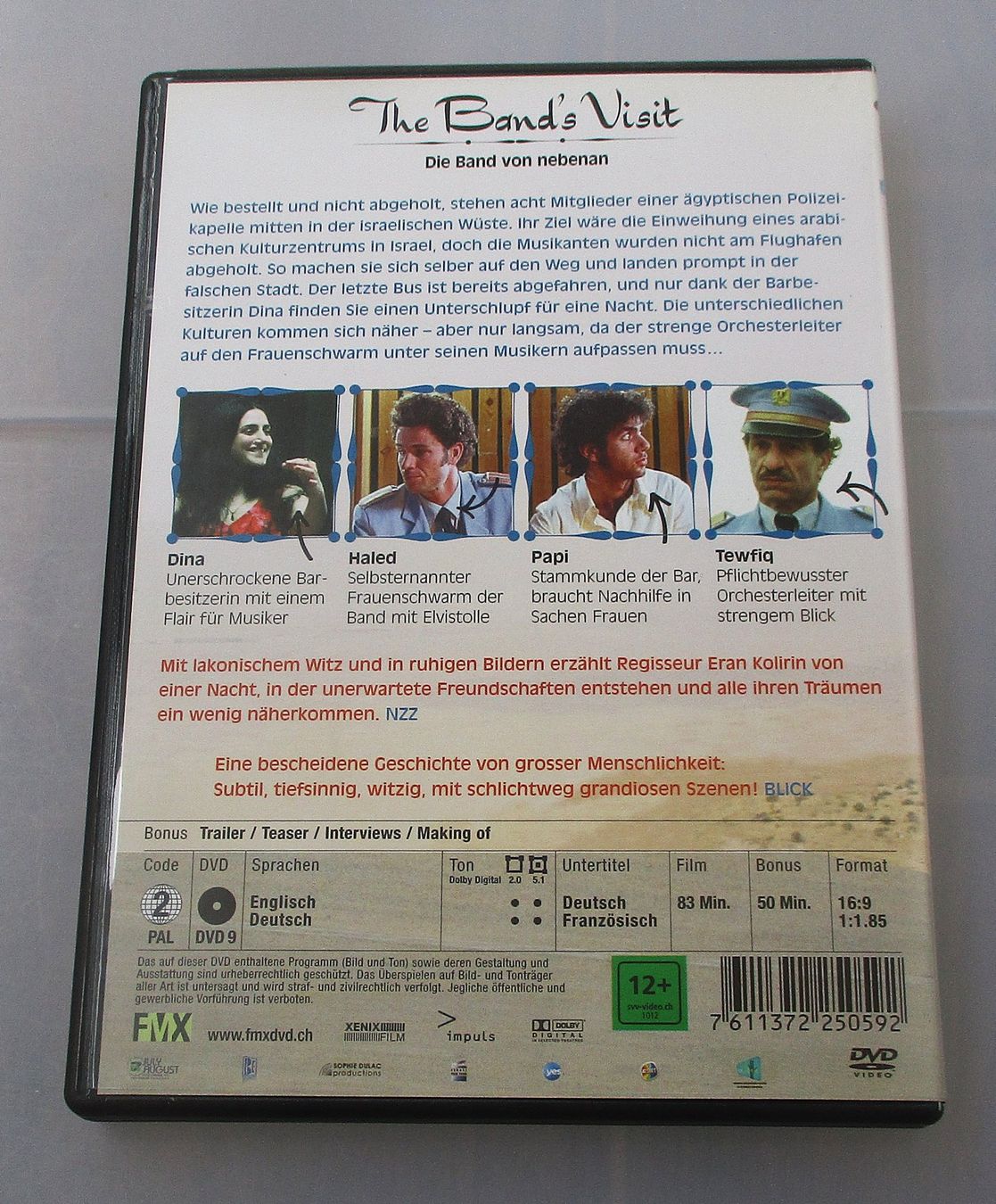 Tutti i DVDs: DIE BAND VON NEBENAN - Eran Kolirin – Usato da Wattwil venduto da Muriel10 1