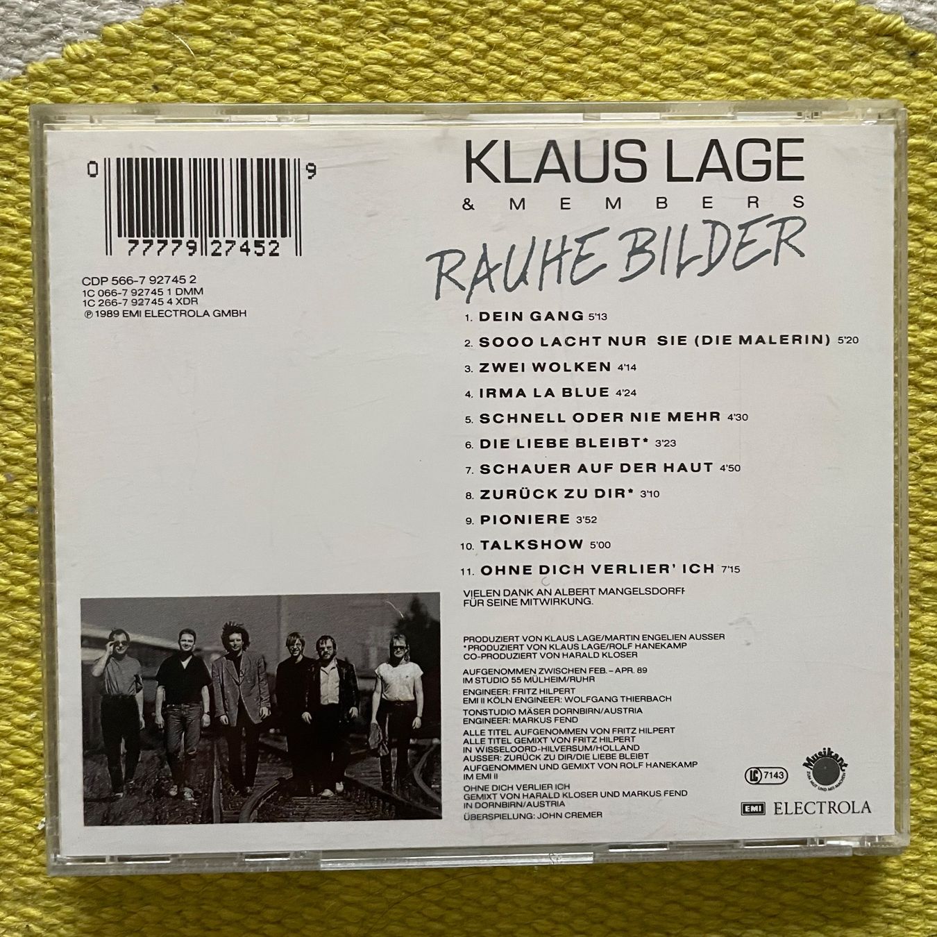 CD: KLAUS LAGE-RAUHE BILDER – Usato da Rorschacherberg venduto da CD-Roli 1