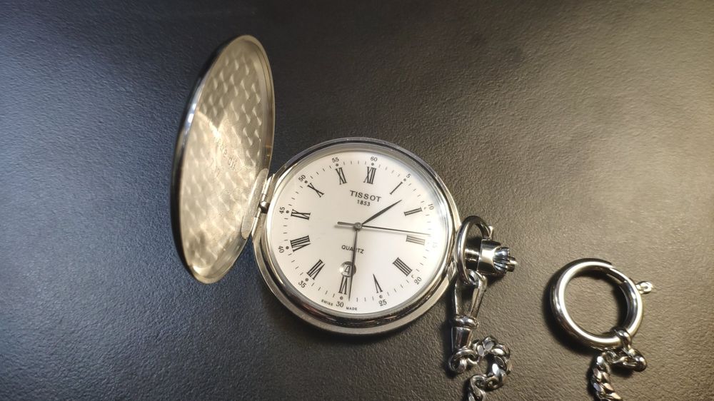 Tissot quartz Taschenuhr Savonette mit Kette Kaufen auf Ricardo