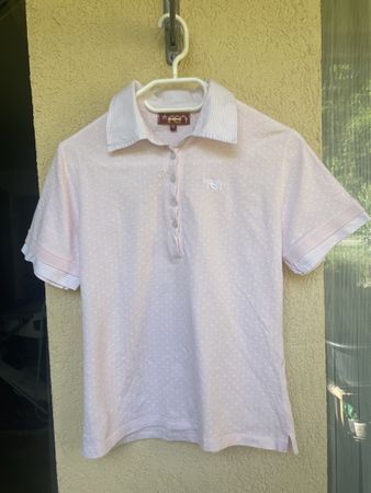 Poloshirt von Fen Rosa Punkte Gr. XL Sommer Top Zustand!