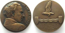JEAN MERMOZ Flugpionier Medaille o.J.(1936) v. G. Guiraud
