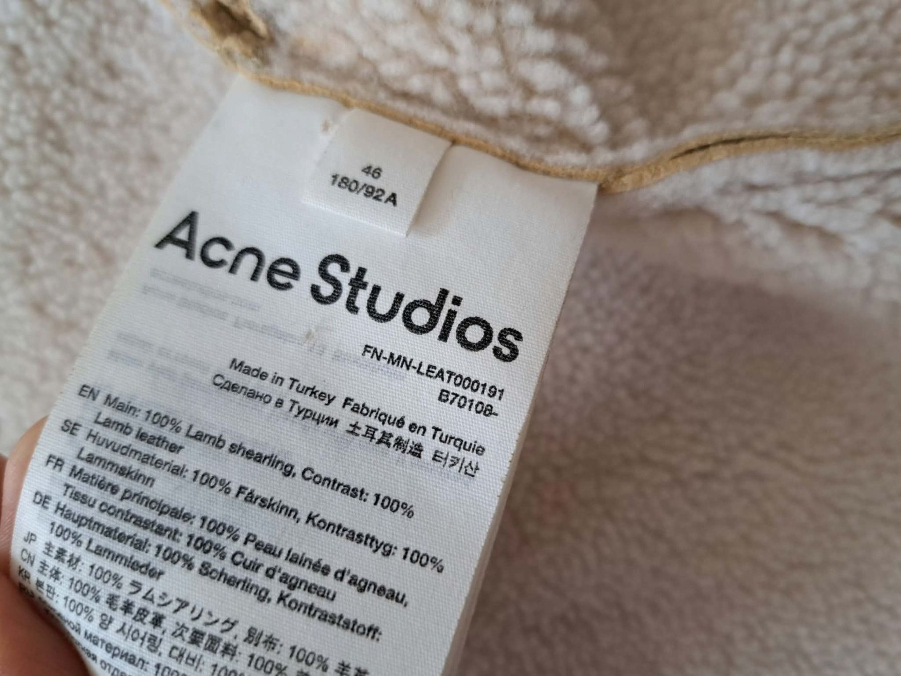 Acne Studios Giacche: Acne Studios Overshirt Jacket – Usato da Saas Grund venduto da IvanaXY 5