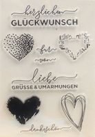 Silikonstempel herzlichen Glückwunsch