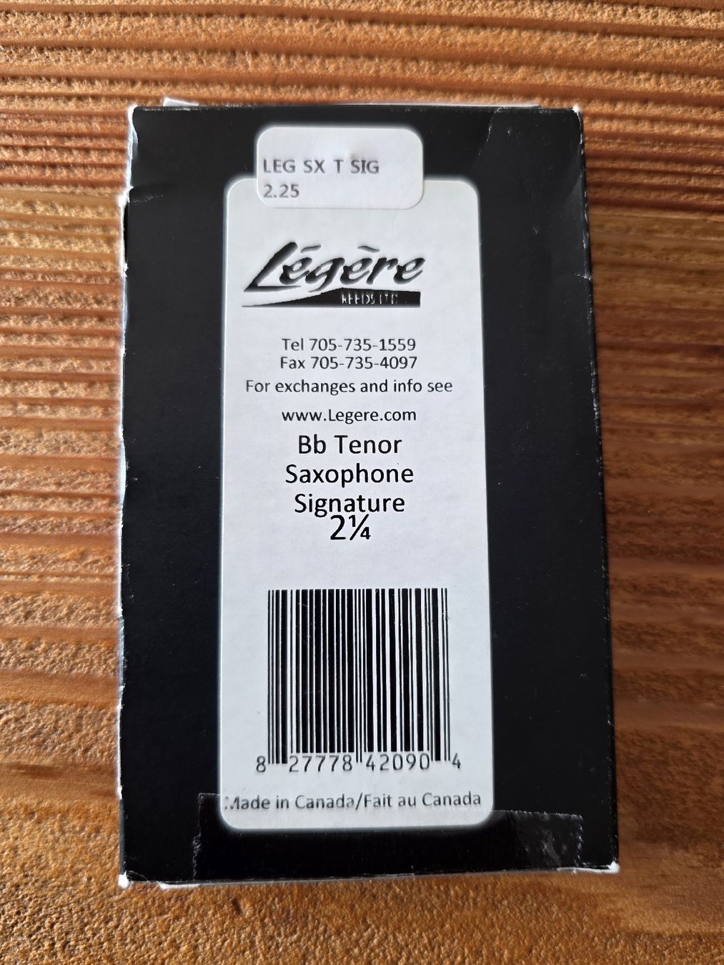 Légère Signature Series 2.25 – Anche synthétique saxophone t (Neu und ...
