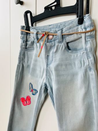 Zara, 92, Jeans, hellblau, Sommervögel