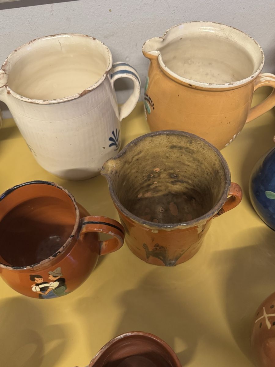 Caraffe: 11 Stk. Antike Karaffe  verschiedene Muster  – Usato da Schlieren venduto da Freundlich02 5