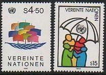 1985 (Wien) Freimarken/Timbres-poste (Symbole)