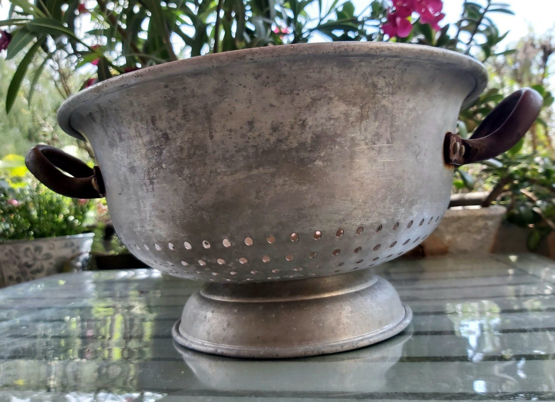 Küchengeräte: Grosses Vintage Sieb, Aluminium, 2 Griffe – Gebraucht aus Bern von aronari 6