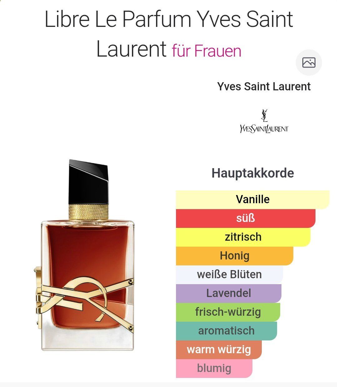 Saint Laurent Profumi & Eau de Toilette: YSL Libre Le Parfum 90ml Eau de Parfum Rest ca. 35ml – Usato da Horw venduto da stefsan 4