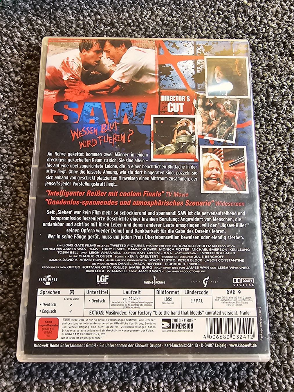 Tutti i DVDs: DVD Saw (20142) – Usato da Ruswil venduto da jan_bxl5 1