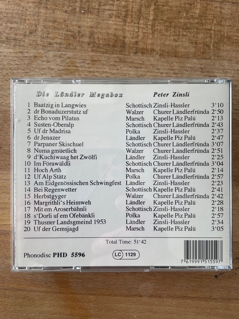 CD: Peter Zinsli div CD und 1 Kassette Originalverpackt – Nuovo e nell'imballaggio originale da Frauenfeld venduto da Fortserj 8