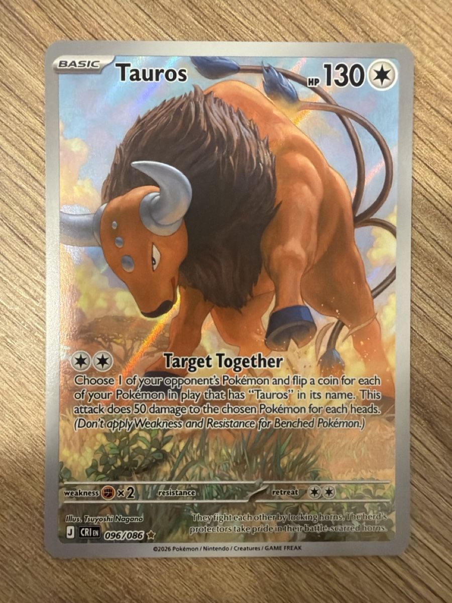 Pokémon Carte collezionabili: Tauros (CRI 096) – Nuovo (secondo la descrizione) da Emmenbrücke venduto da Pack_Ripper