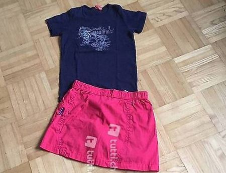T-Shirt Hosenrock Rock Trekking 122 128 Jupe