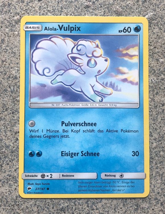 Pokémon Karte Alola-Vulpix | Kaufen auf Ricardo