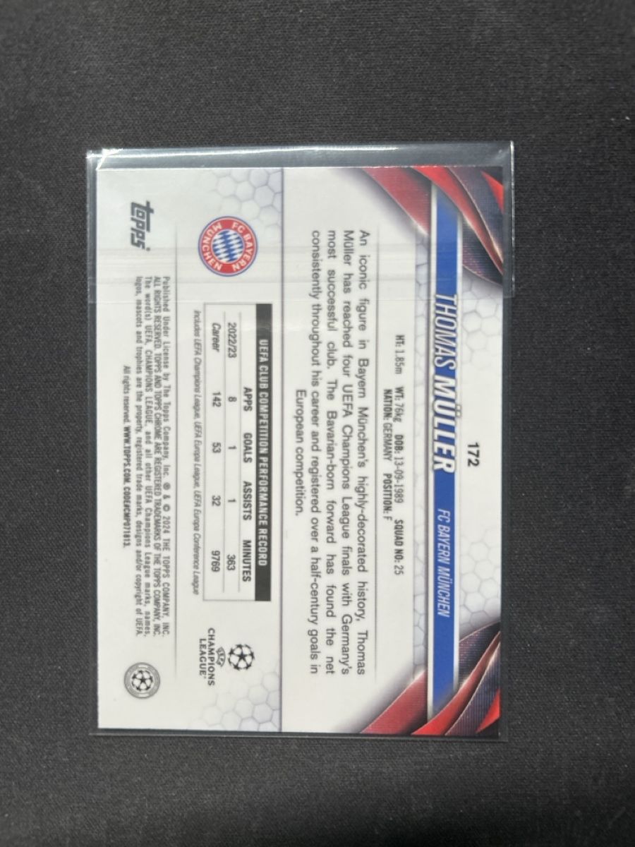 Topps Carte collezionabili: Topps chrome Thomas Müller 25/25 orange – Usato da Greppen venduto da hcv_cc2r 1