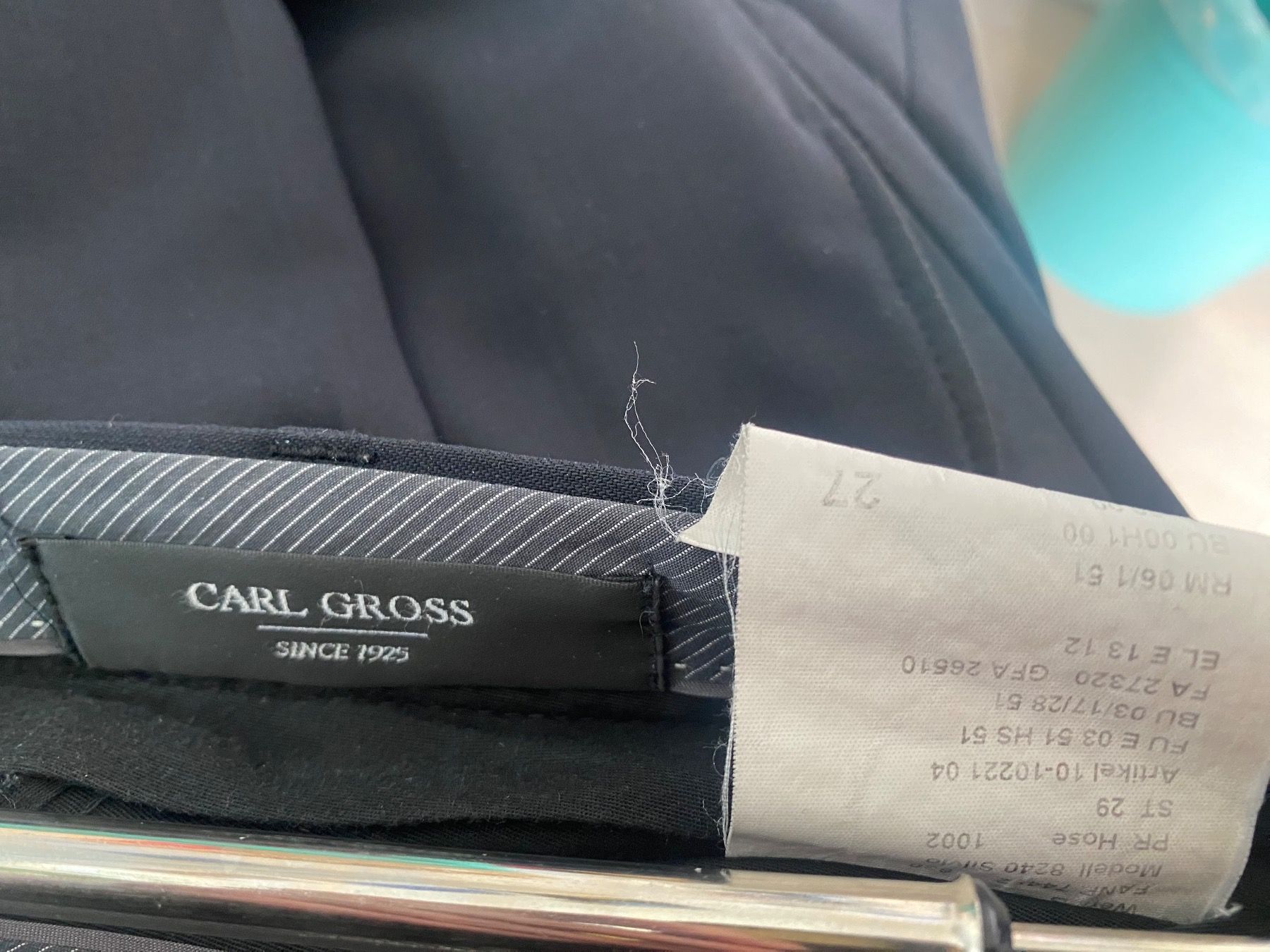 Pantaloni: Herrenhose 27 blau – Usato da Ebikon venduto da edithundkari 1