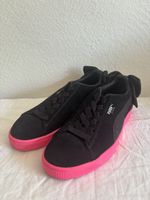 Puma Suede Turnschuhe schwarz pink Grösse 40 ungetragen