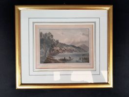 LUDWIG ROHBOCK / RIEGEL Bild - Stich Zug mit dem Rigi