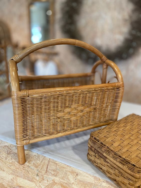 Zeitungsständer Zeitschriftenhalterung Rattan Bambus Kaufen auf Ricardo