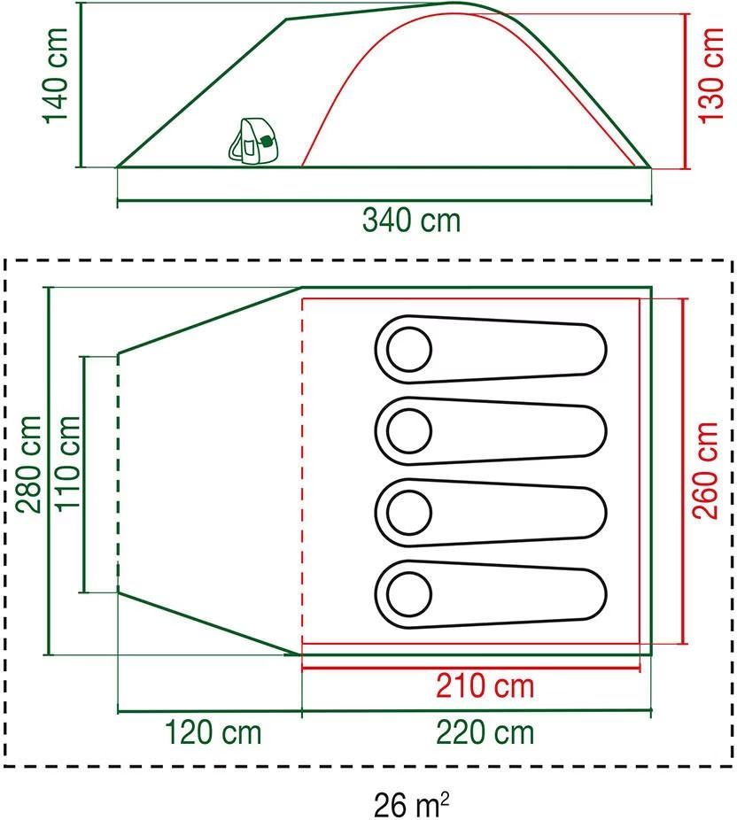 Coleman Tende : Coleman Kobuk Valley 4 Plus – Nuovo (secondo la descrizione) da Acquarossa venduto da soulofrain 5