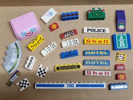LEGO Teile - Mix mit Print / Sticker