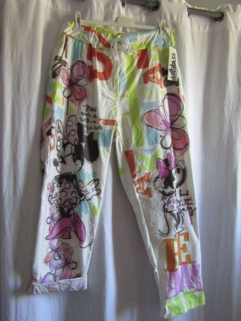 Gr. 48/58, Crash-Stretch Hose, Taschen "Minnie-Mouse"
