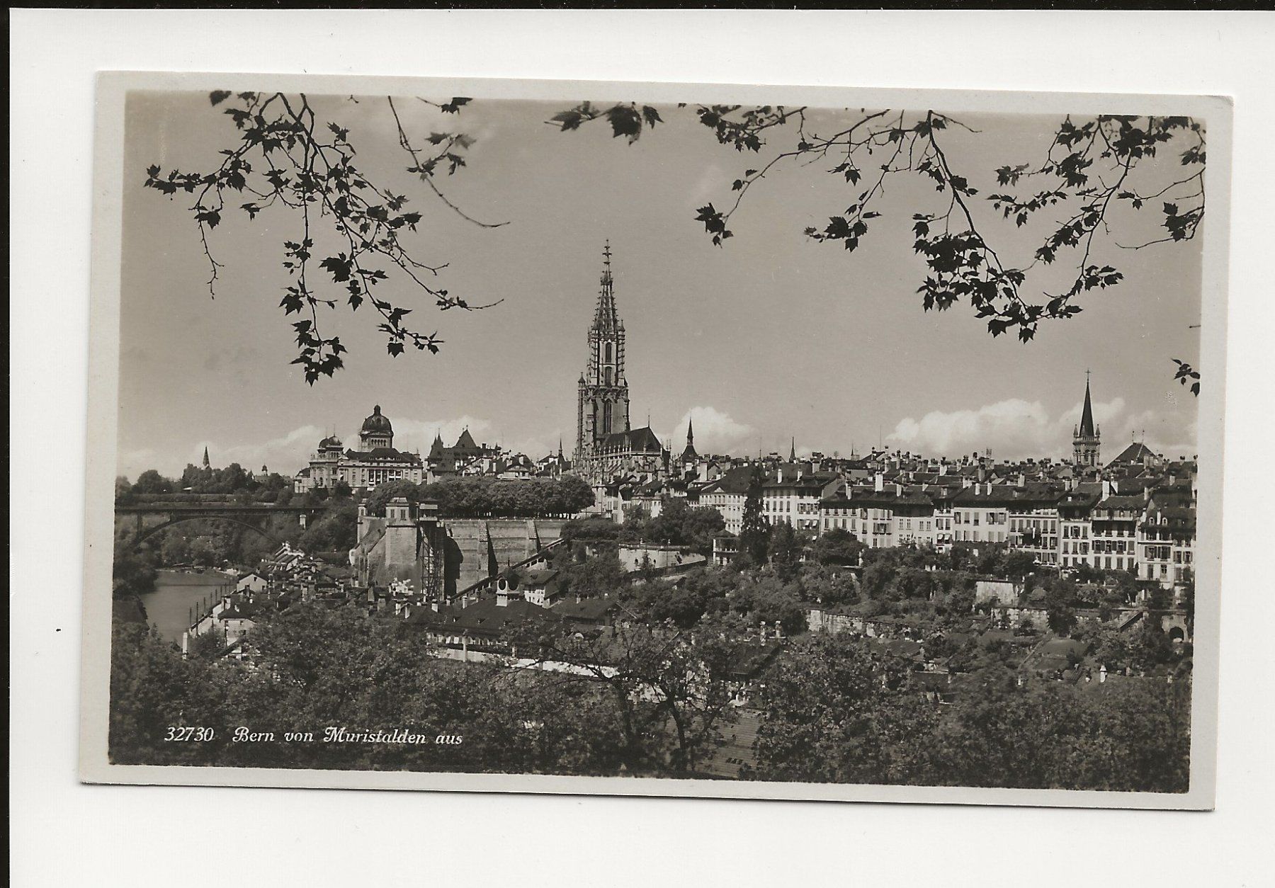 Ansichtskarten: AK ca 1930 Bern von Muristalden aus – Gebraucht aus Greifensee von 315WDO
